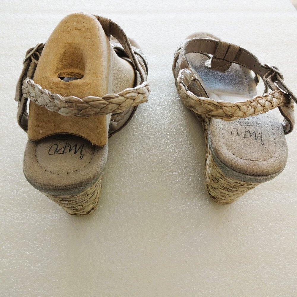 Impo Memory Foam Strappy Wedge Espadrille Sandals, Size 8.5M, NWOT - Picture 4 of 8